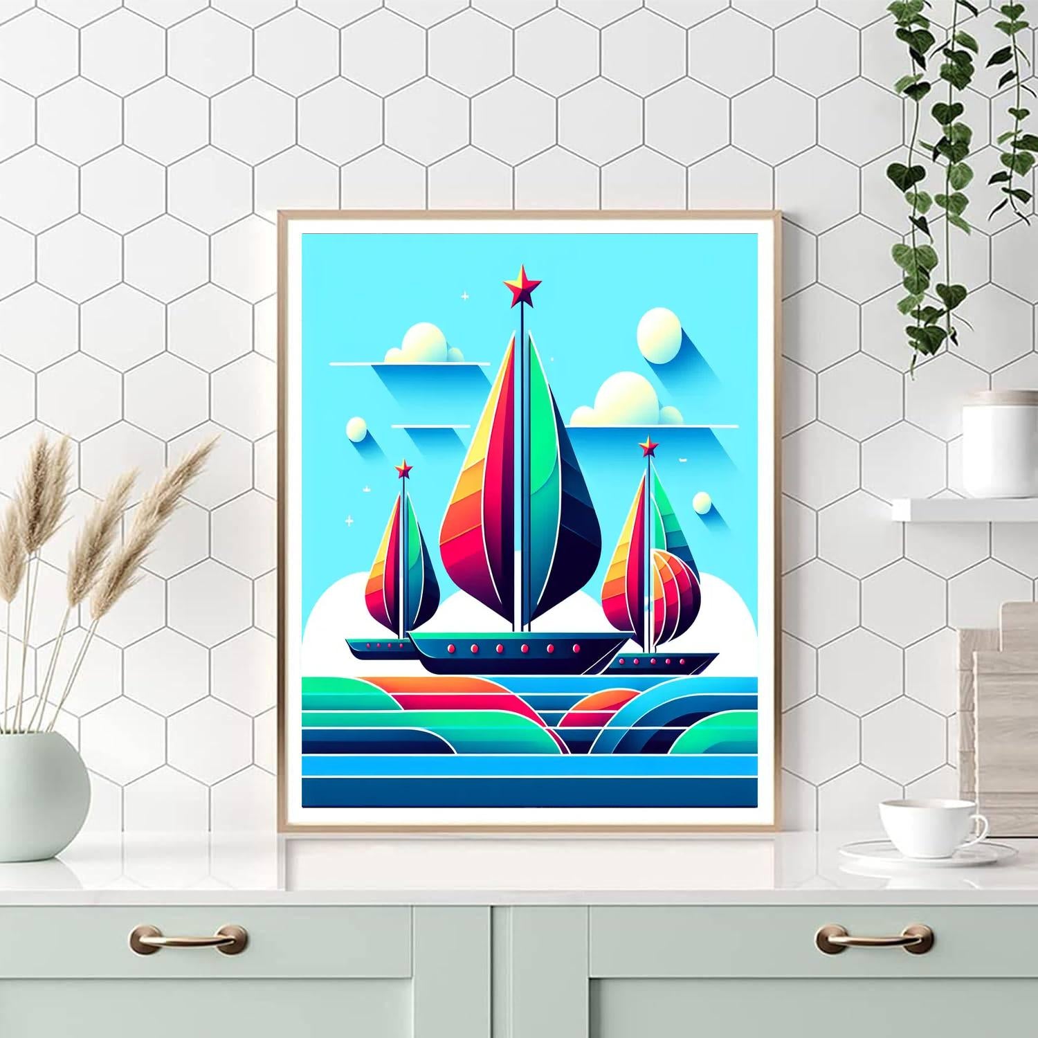 Sailing Stars Numbered Painting Kits
