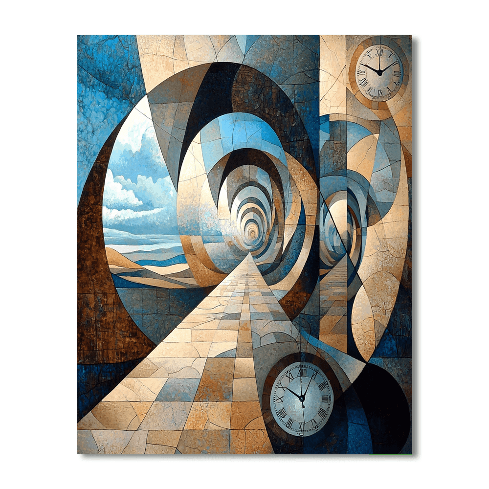 Rene Magritte Inspired Time For Reflections  Paint By Numbers Art