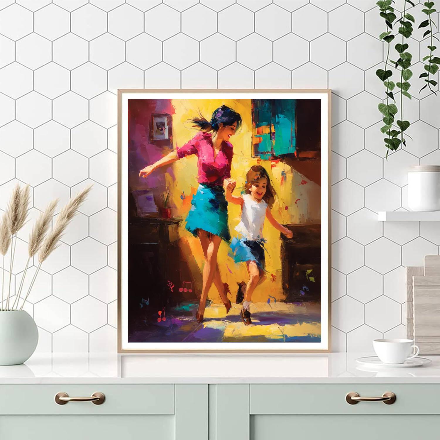 Dancing Through Life With Mom Painting Number Kit