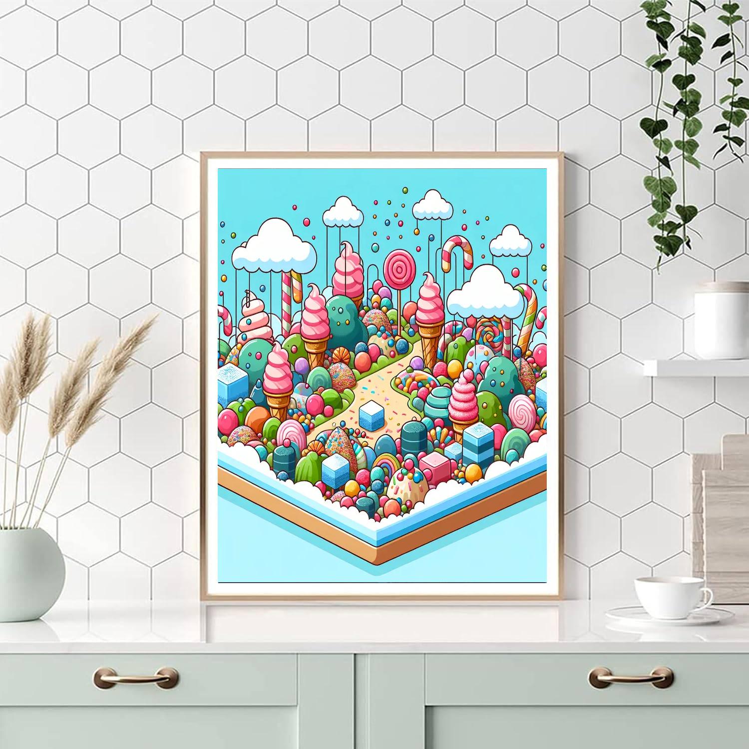Ice Cream Land Adventure Painting Number Kit