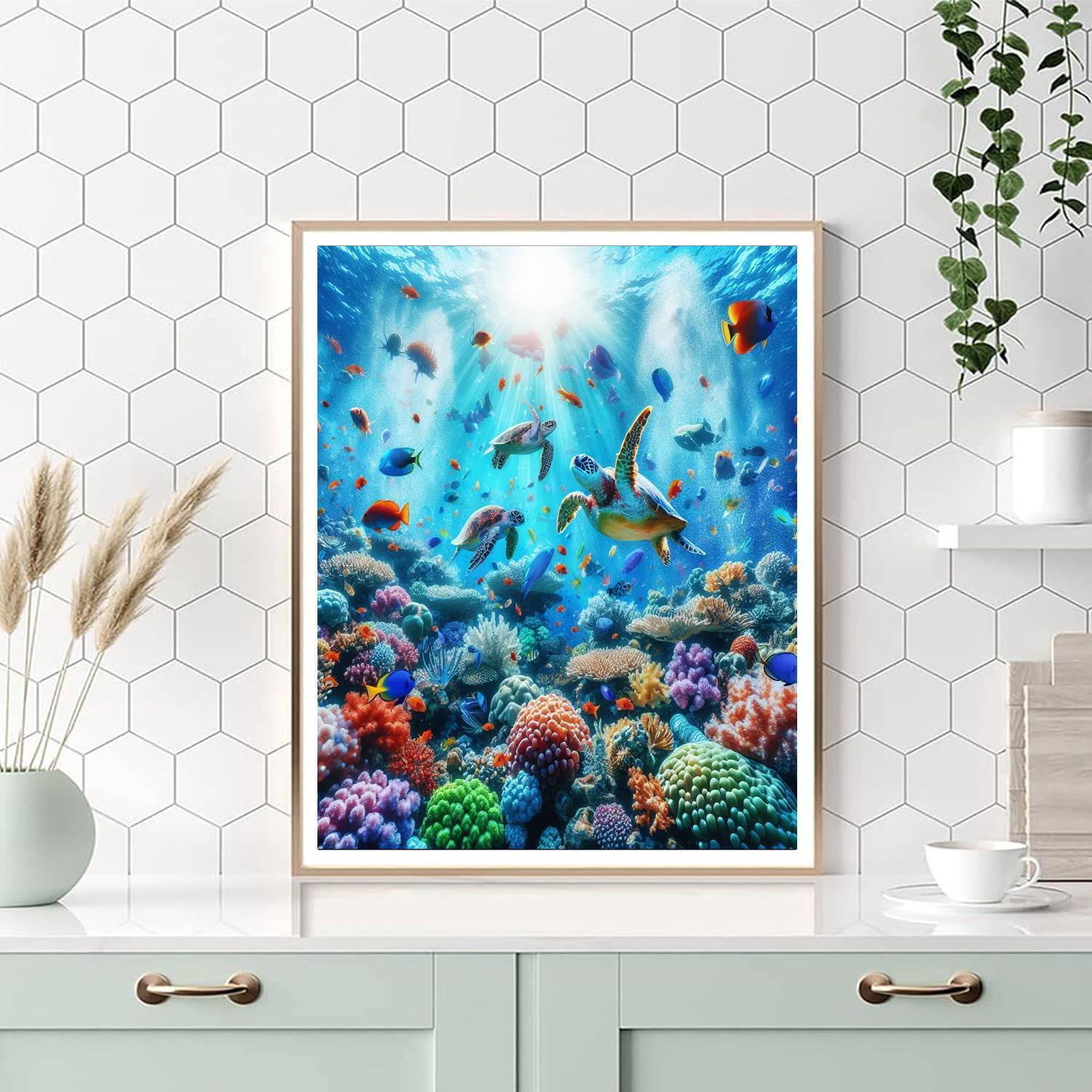 Under The Ocean Magic Painting By Numbers Kit