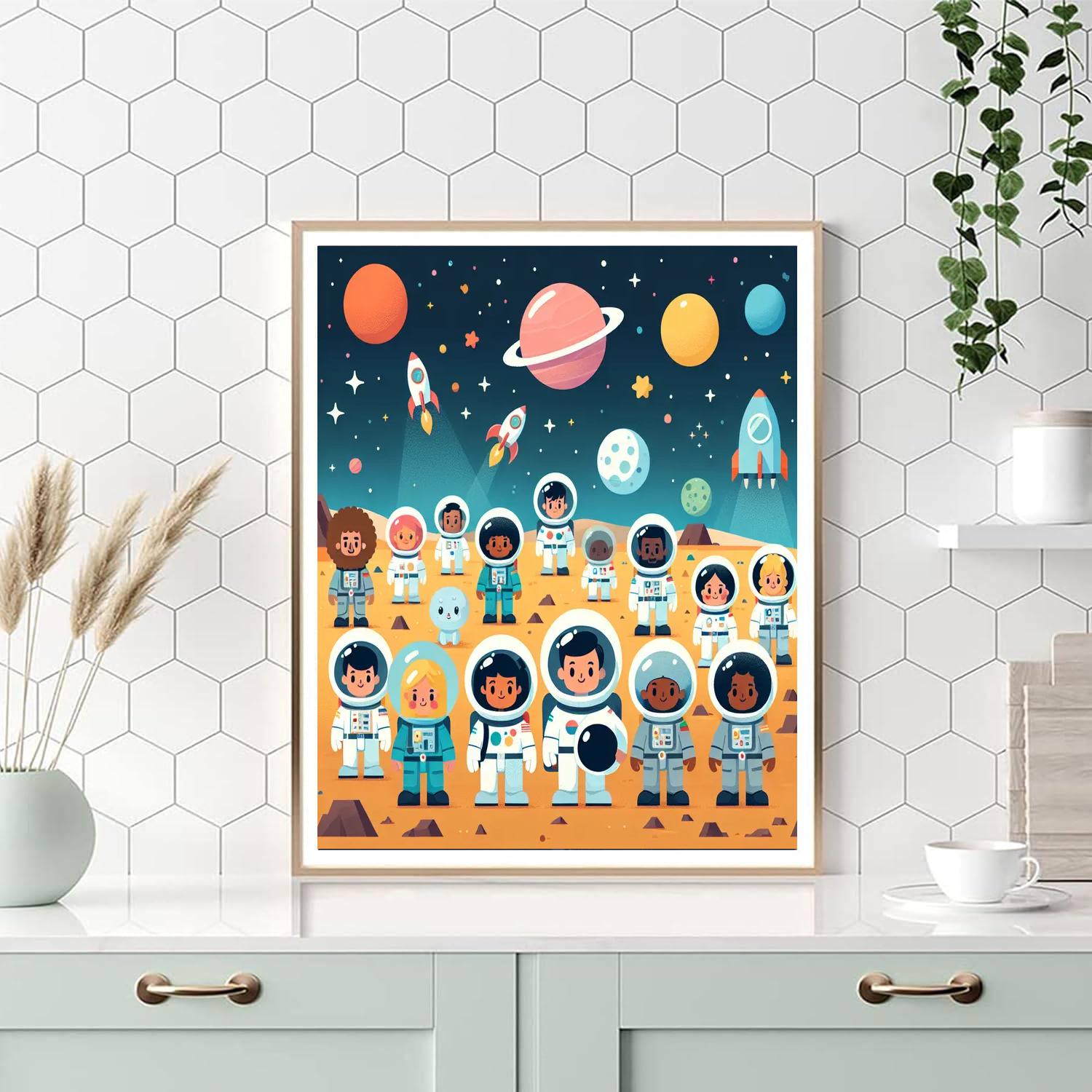 Space Pioneer Painting Number Kit