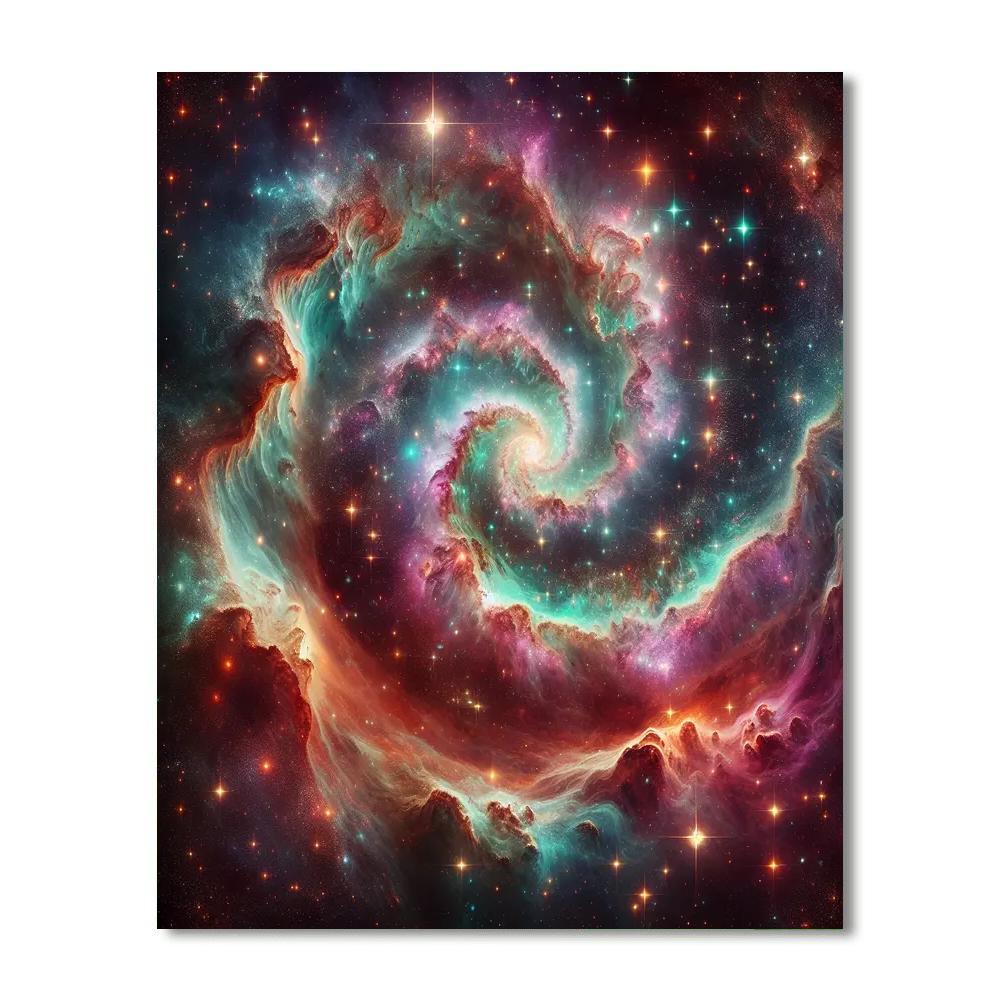 Ethereal Galaxy Expedition Paint By Numbers Art