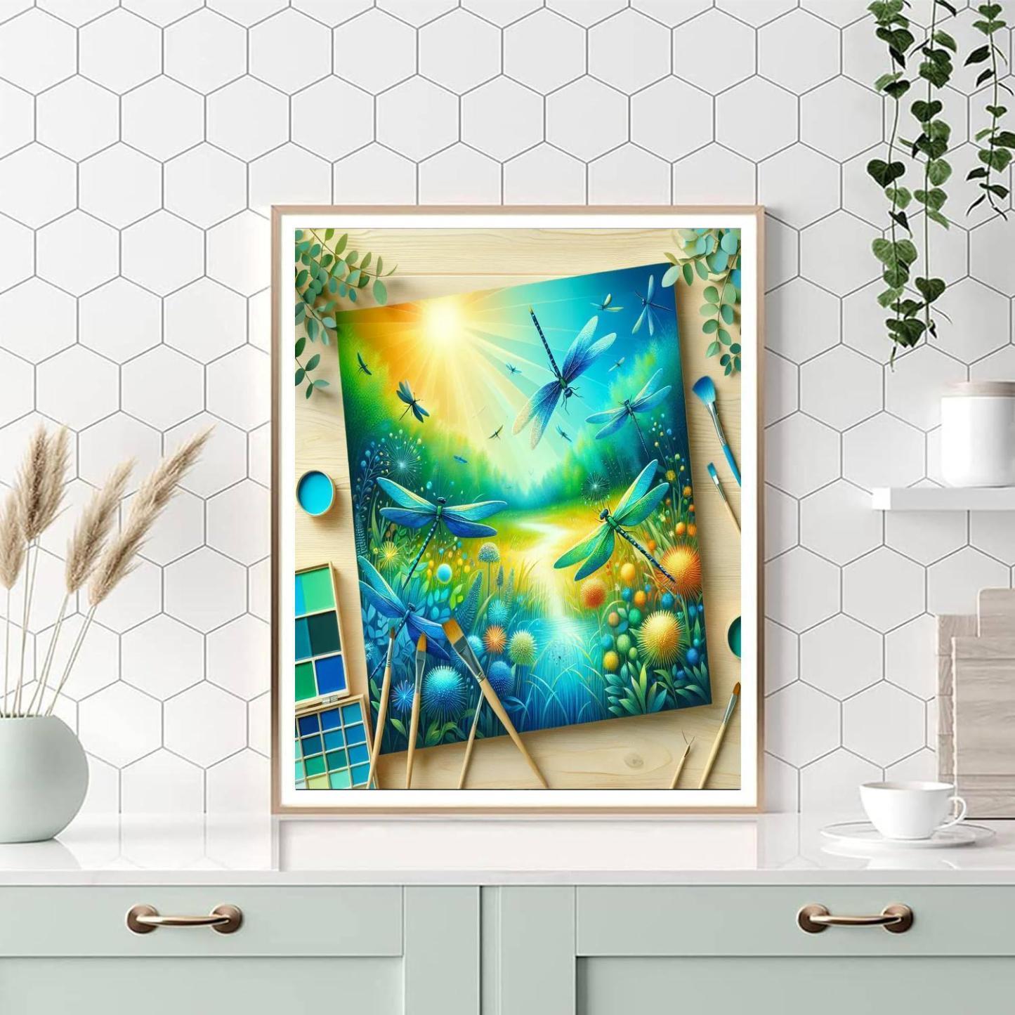 Dragonfly's Summer Dance Paint By Numbers Kits