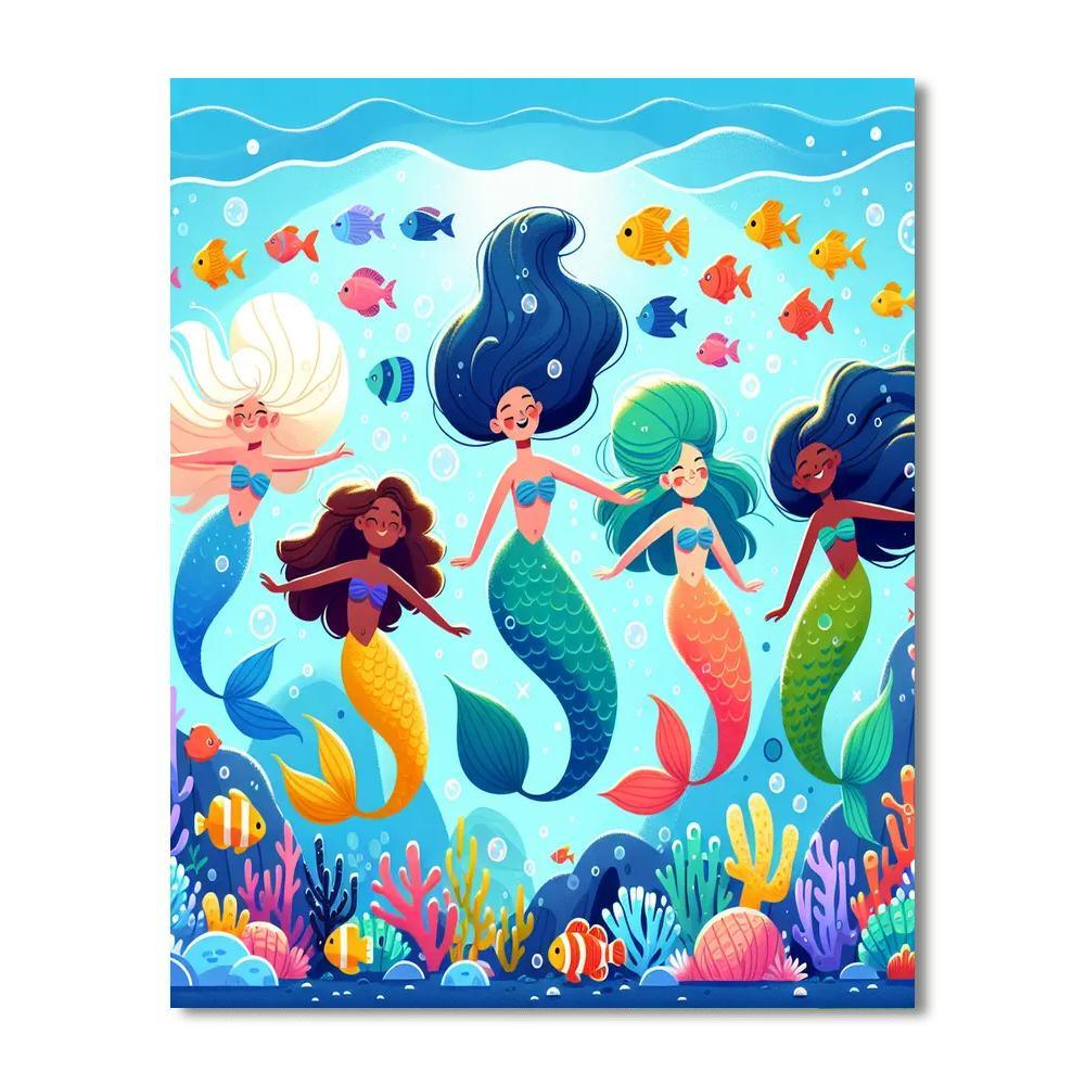 Underwater Fantasy Expedition Painting By Numbers Kit