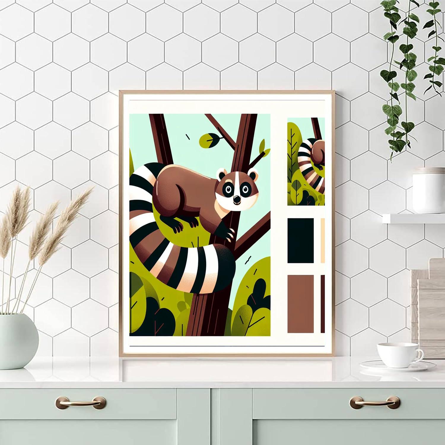 Clever Coati Paint By Numbers Art