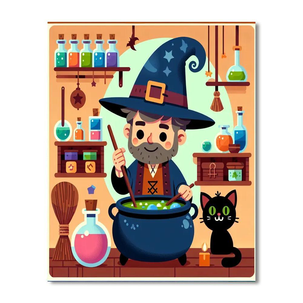 Magic Wizard's Workshop DIY Paint By Numbers