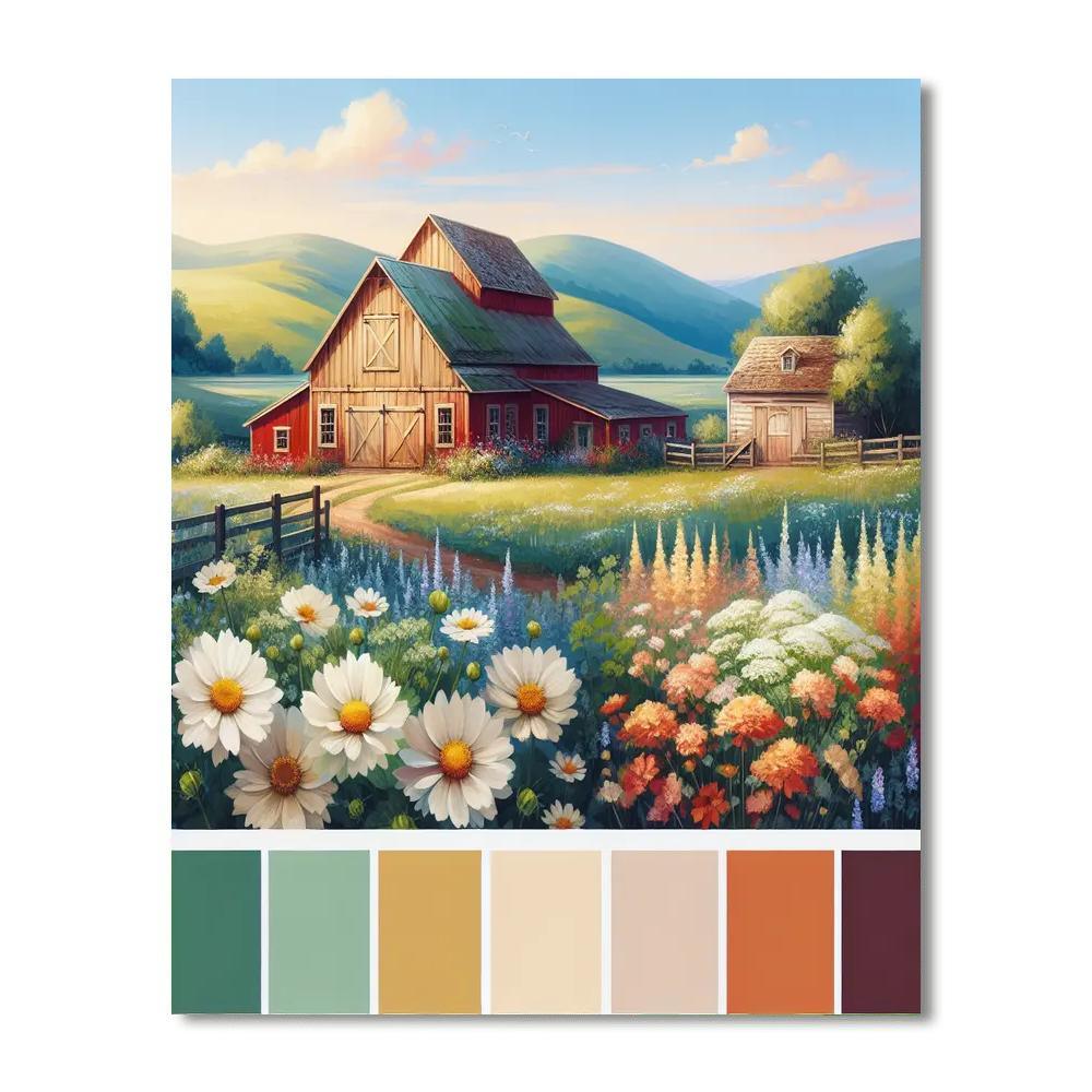 Charming Farmhouse Living DIY Paint By Numbers