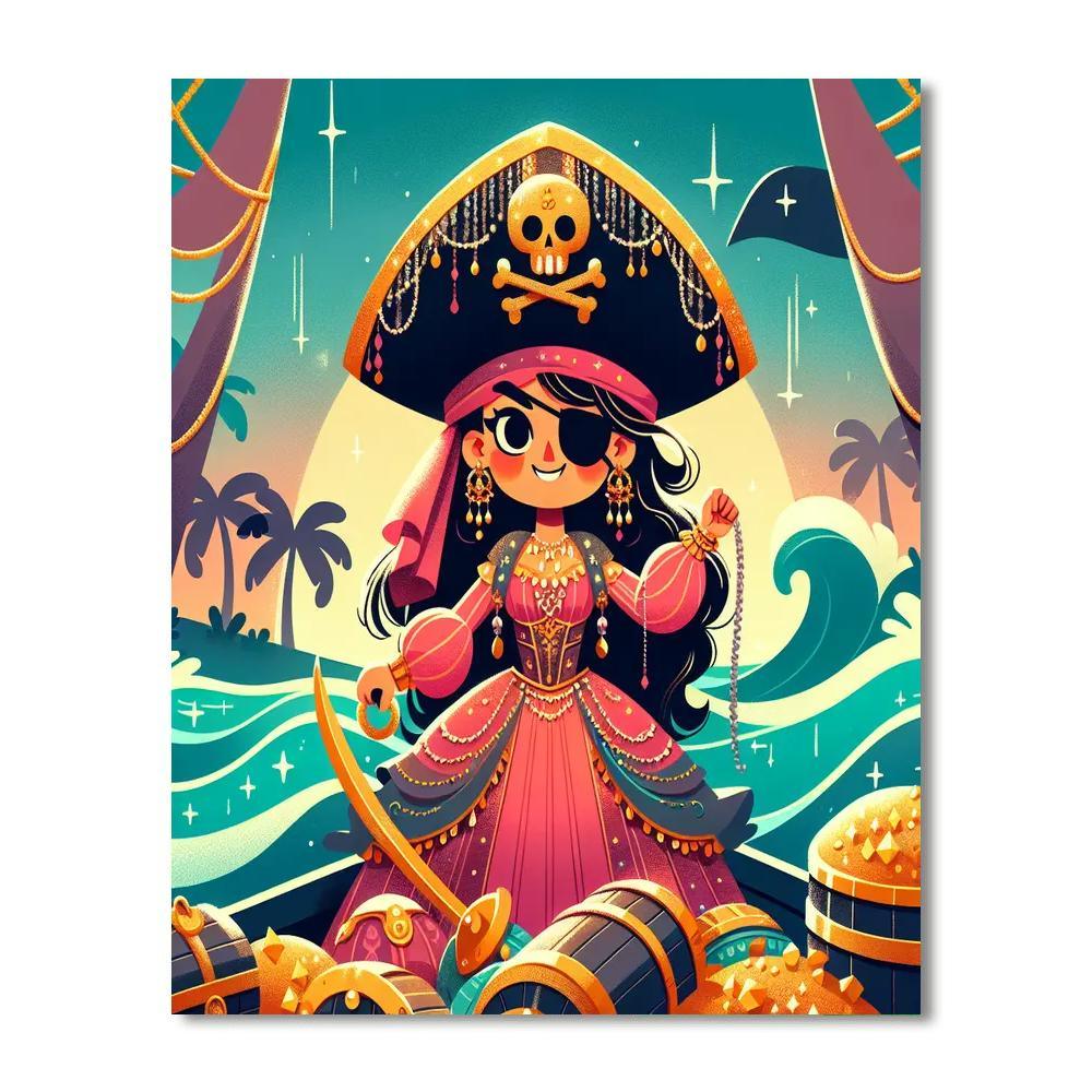 Daring Pirate Paint By Numbers Art