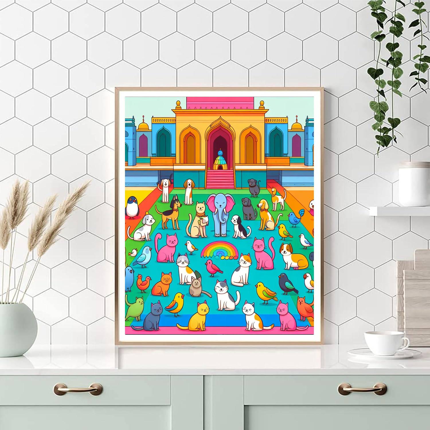 Pet Palace Adventure Numbered Painting Kits