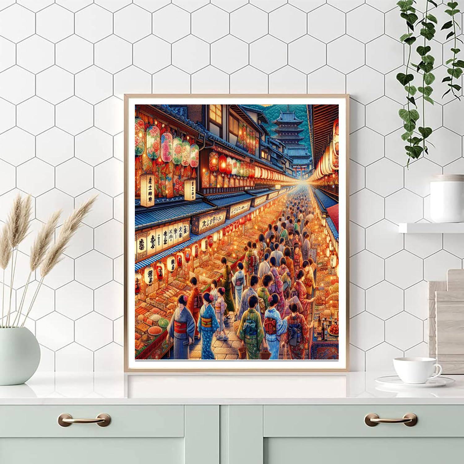 Gion Yatai Festival - Kyoto, Japan Numbered Painting Kits