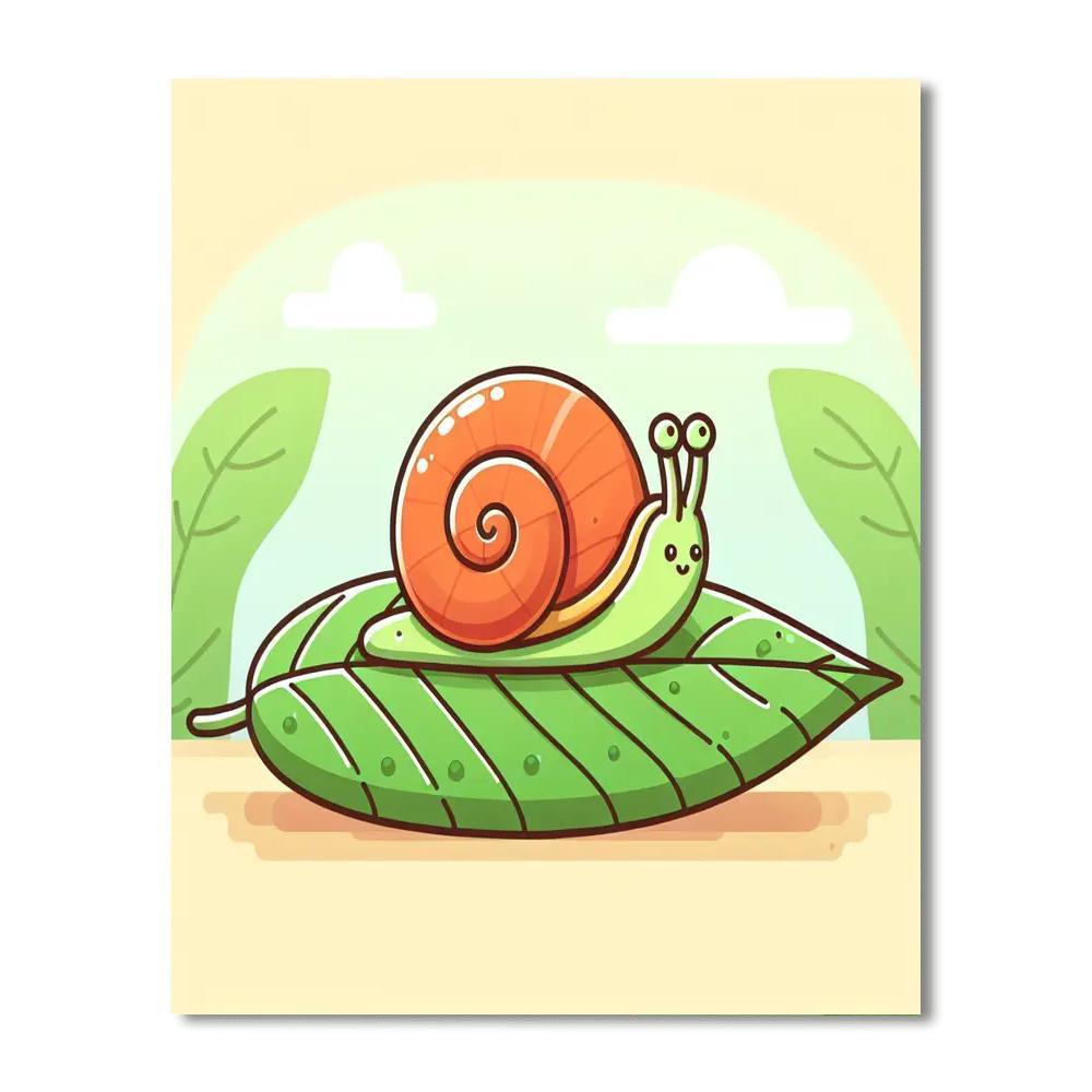 Snappy Snail Safari Number Painting