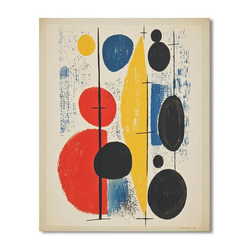 Joan Miró Inspired Joyful Explorations  Numbered Painting Kits