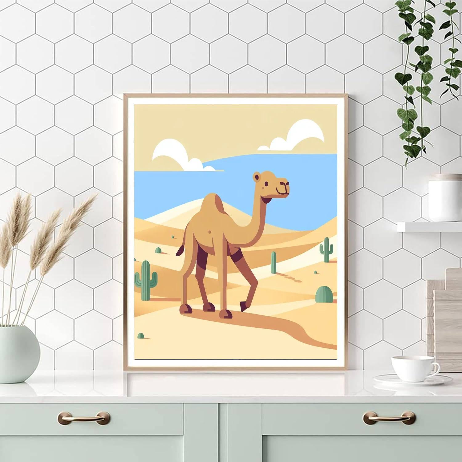 Desert Camel Trek Painting By Numbers Kit