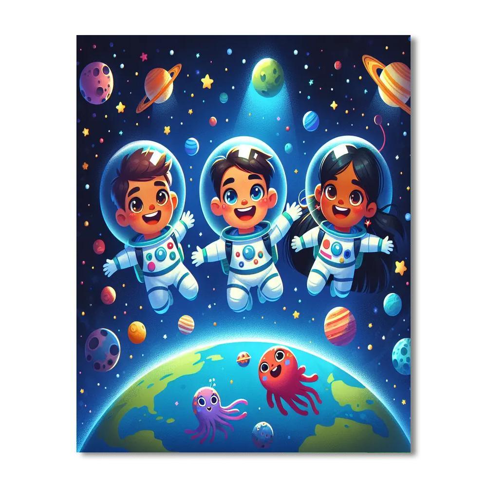 Little Astronauts Paint By Color