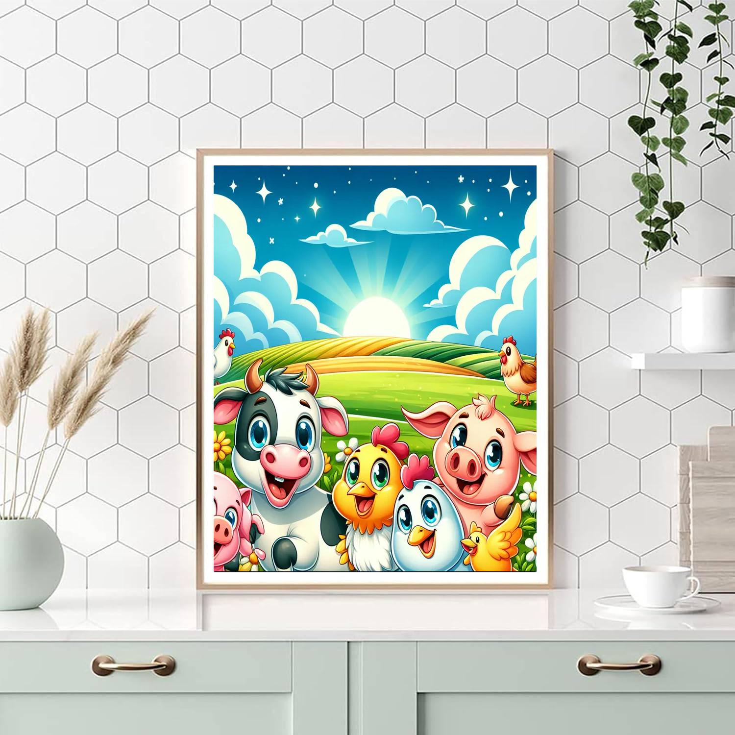 Animal Farm Adventures Paint By Numbers Art