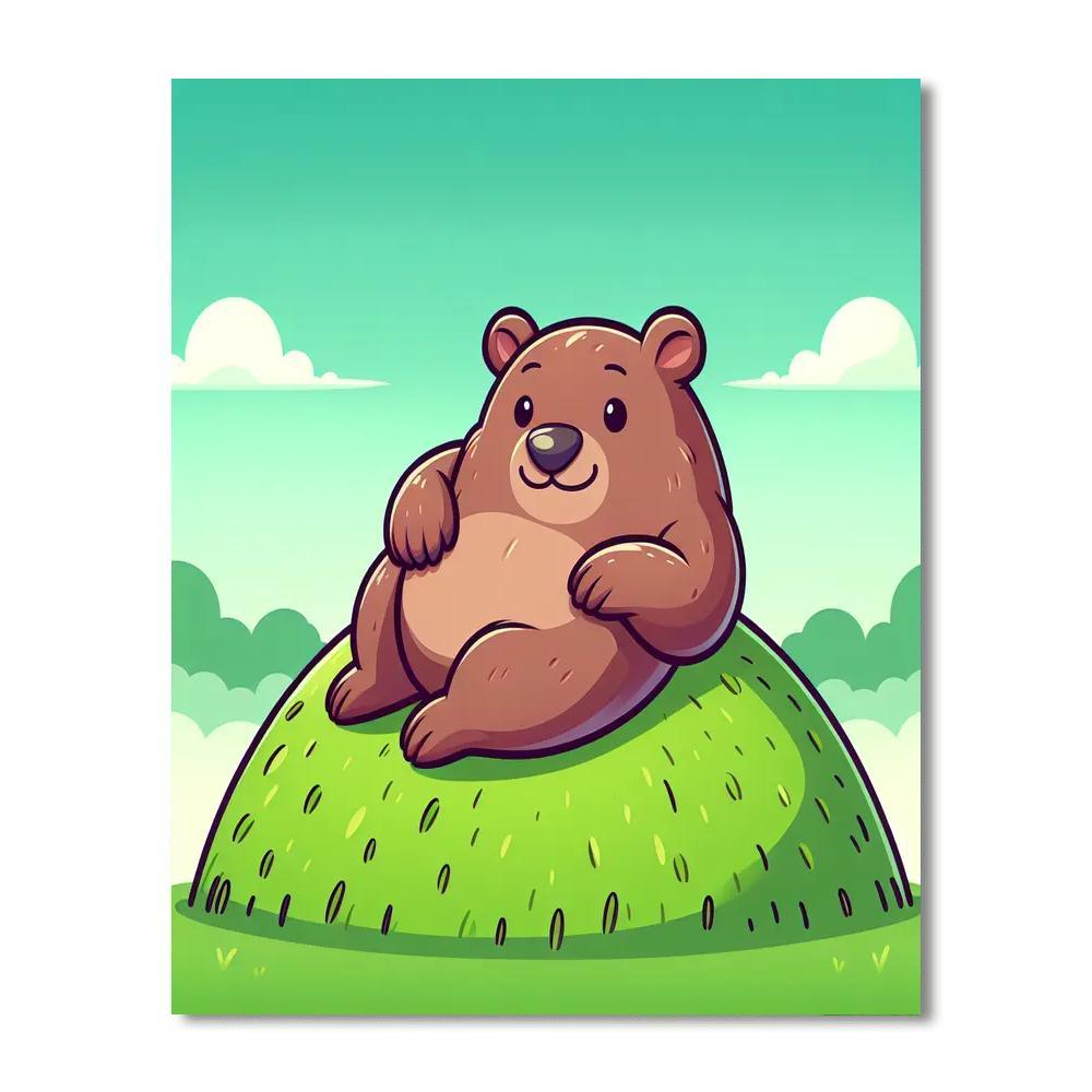 Whimsical Wombat Paint By Numbers Art