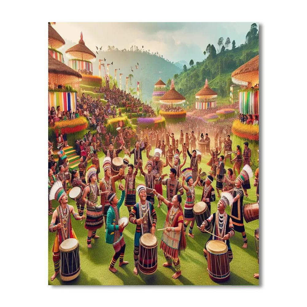 Wangala Festival Painting Number Kit