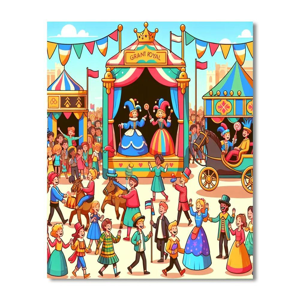 Fantasy Kingdom's Fair Numbered Painting Kits