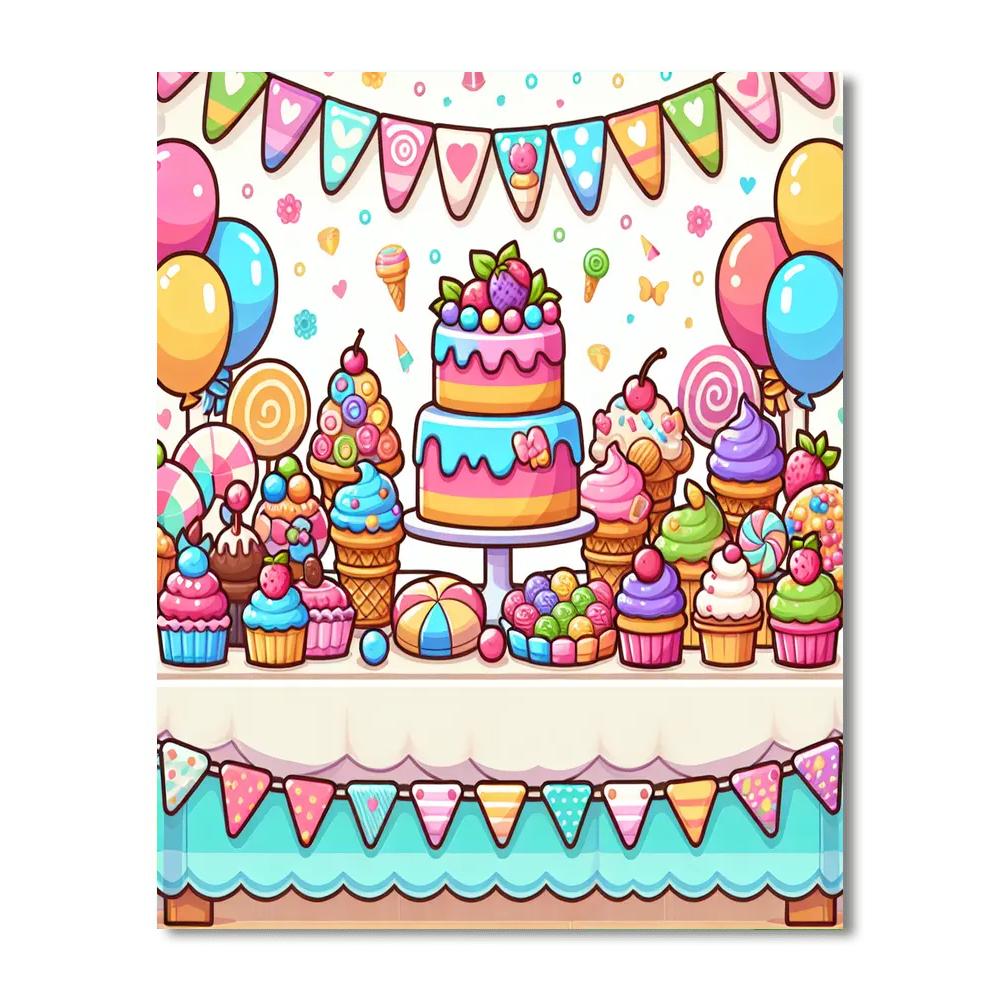 Sweet Sweets Number Painting