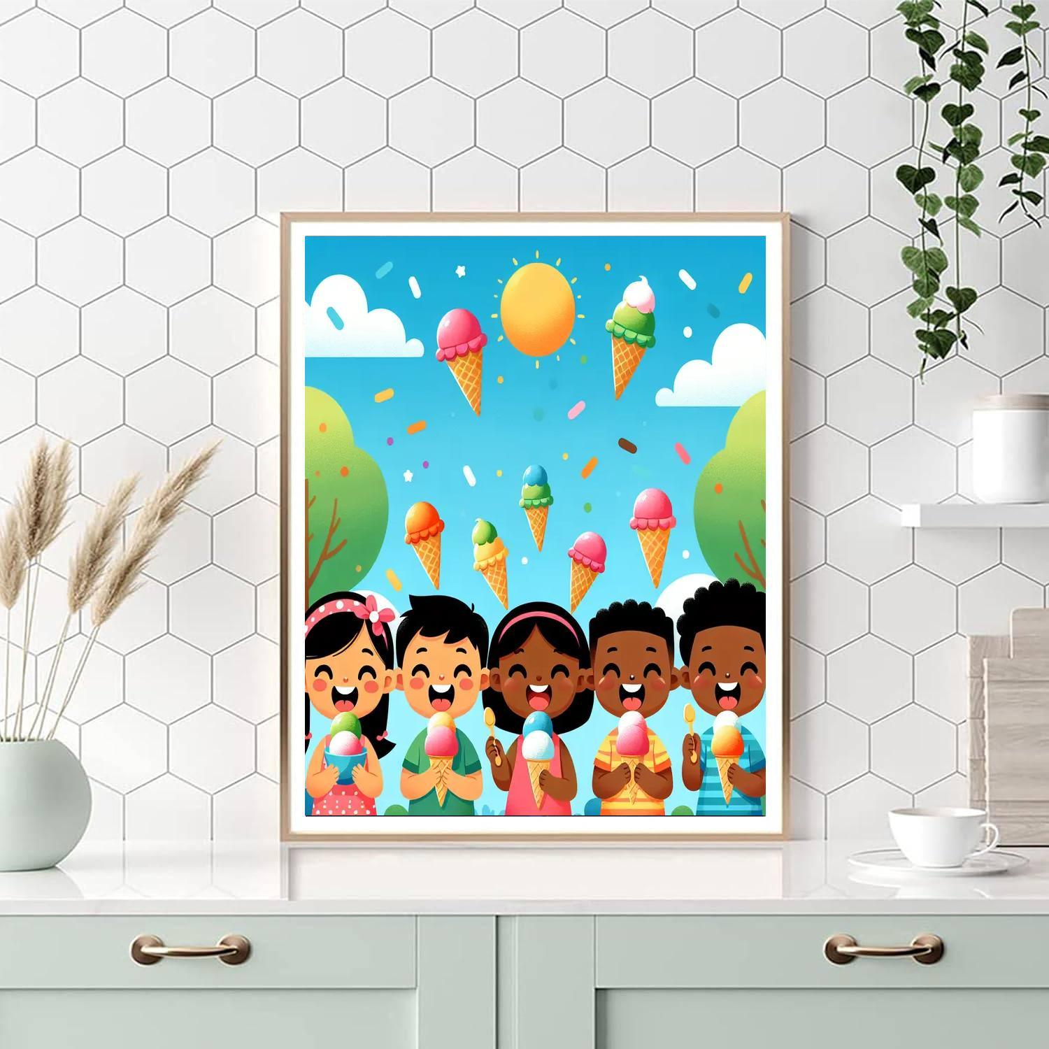 Delightful Ice Cream Party Paint By Number