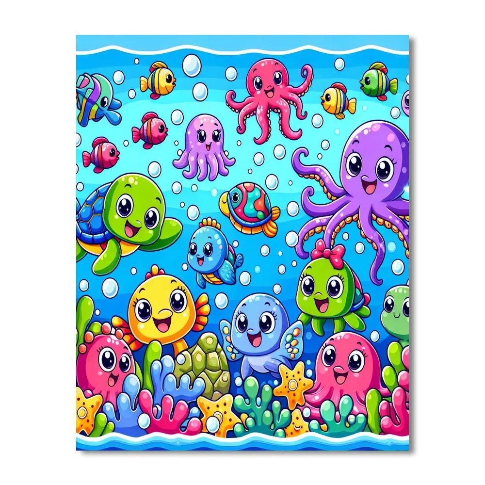 Fun With Bubbles Numbered Painting Kits