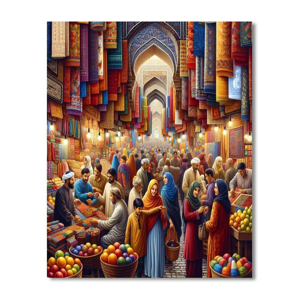 Lively Bazaar Wonders Paint By Color