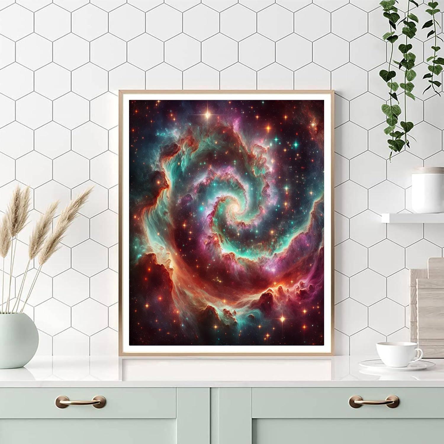 Ethereal Galaxy Expedition Paint By Numbers Art