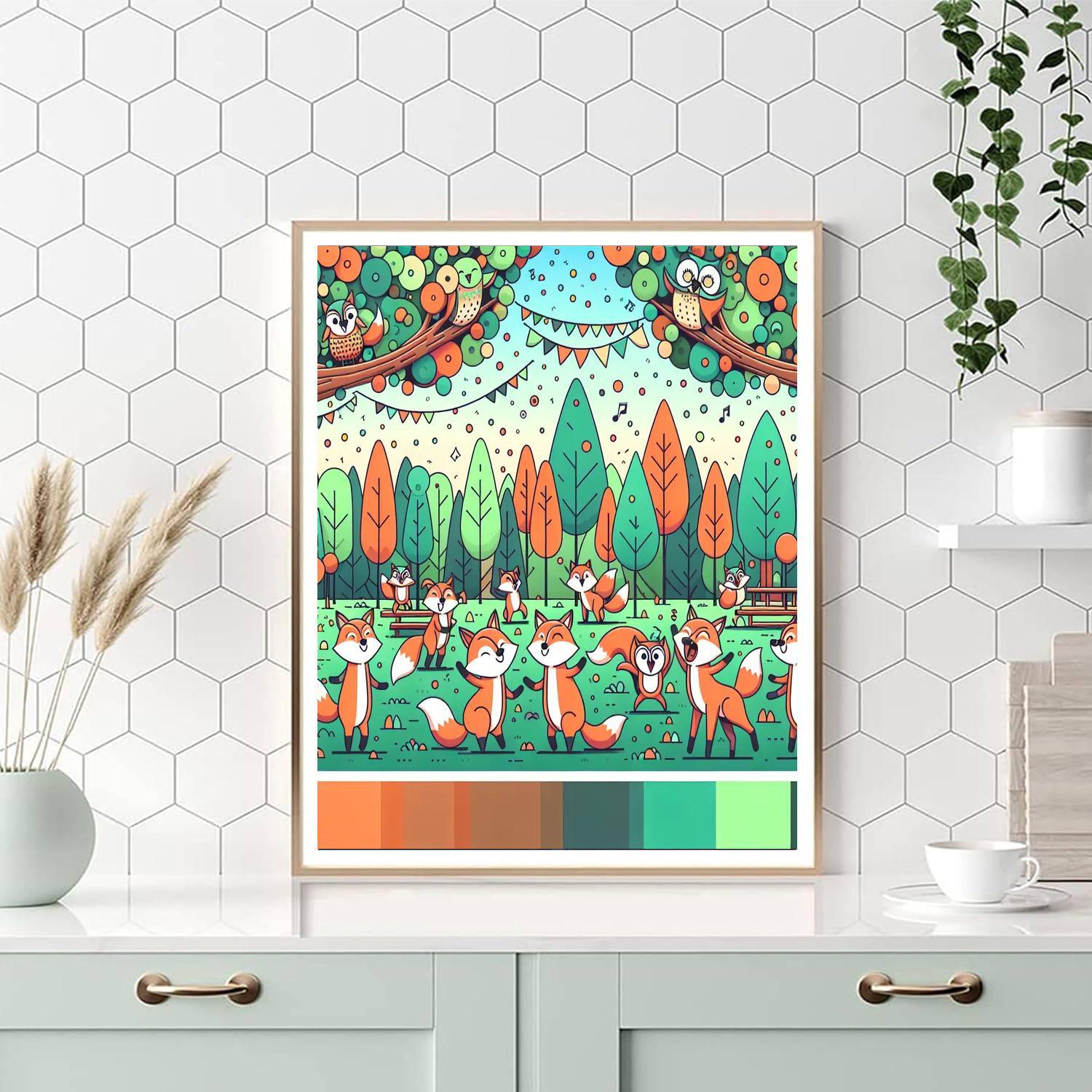 Whimsical Forest Party Paint By Number