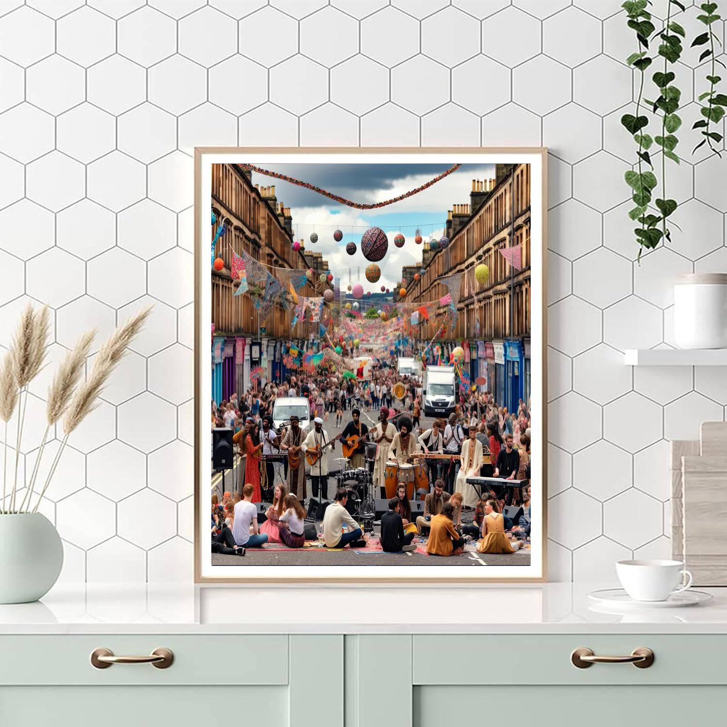 Glasgow's West End Festival - United Kingdom Numbered Painting Kits