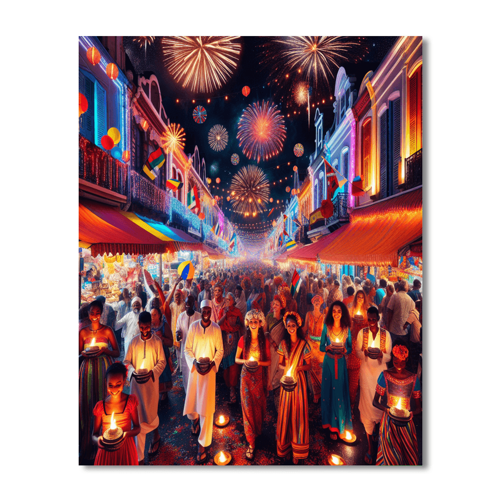 Diwali Carnival - Mauritius Paint By Number