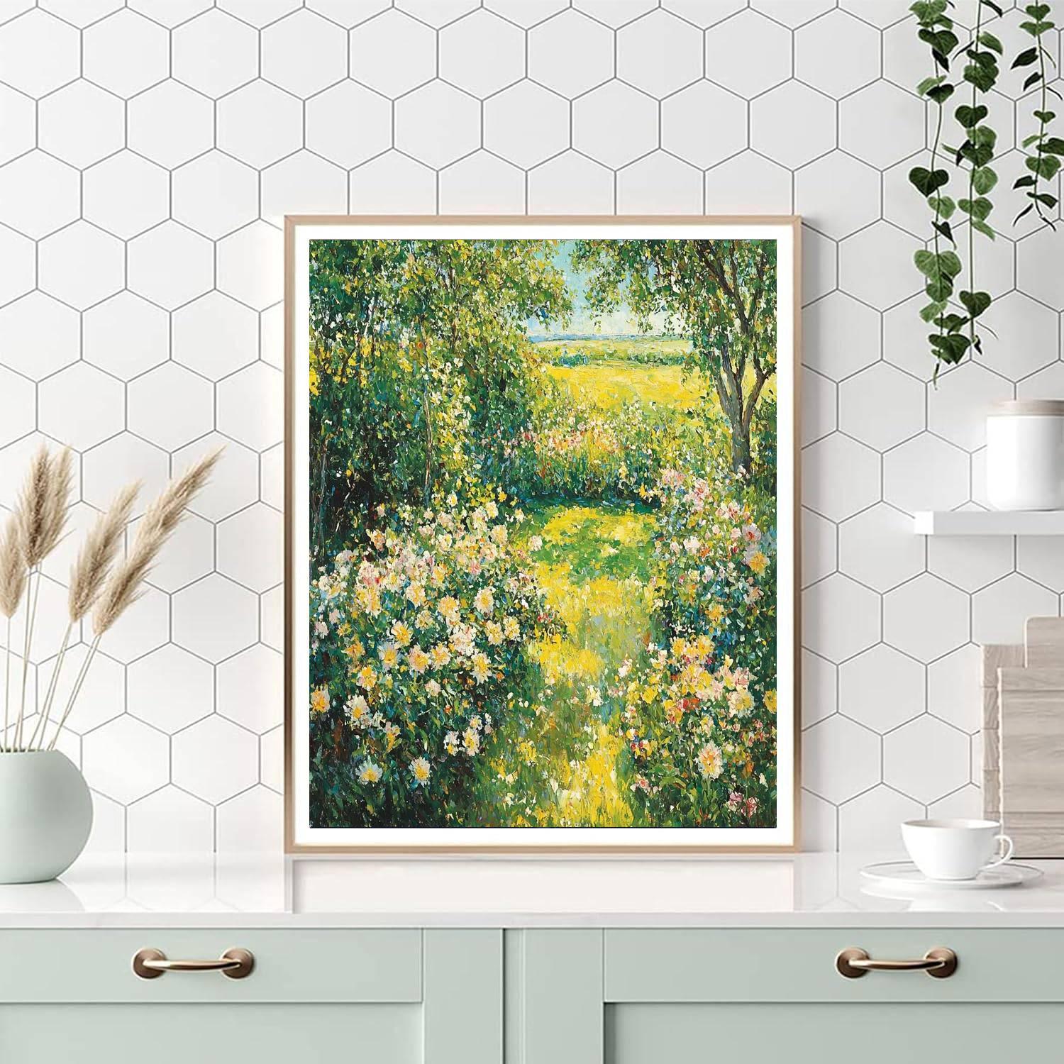 Édouard Manet Inspired Radiant Summer's Embrace  Paint By Color