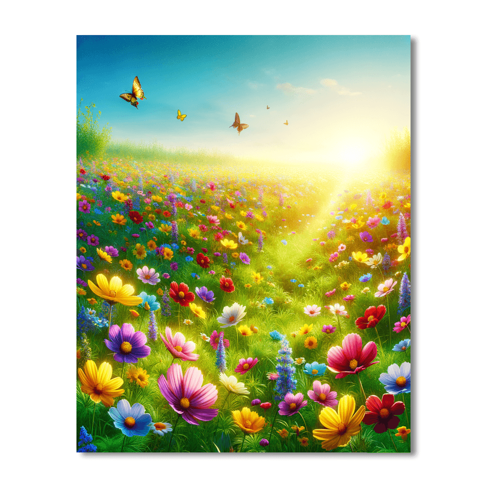 Whispering Wildflowers - DIY Painting By Numbers Kit