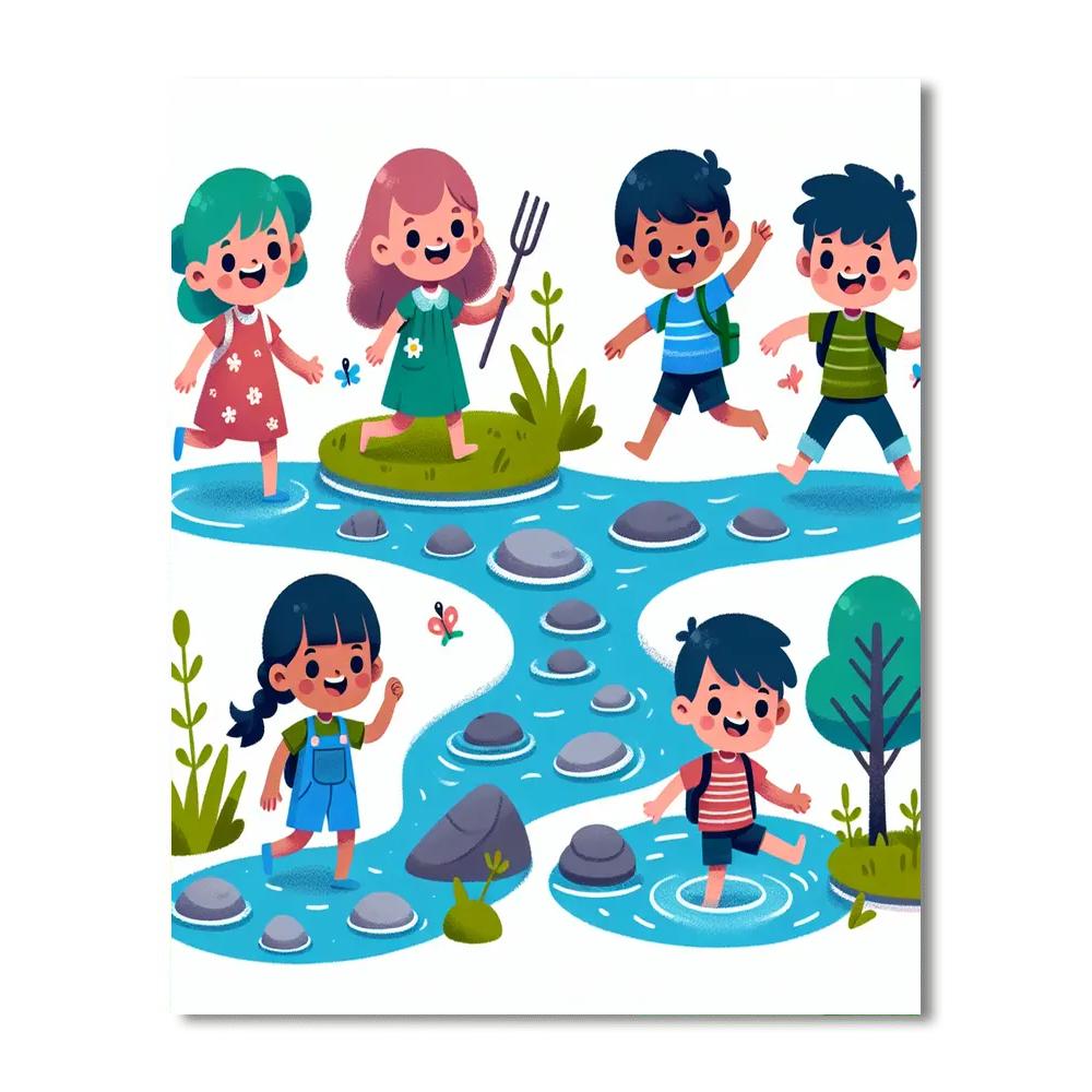 Bubbling Brook Bonanza Paint By Color