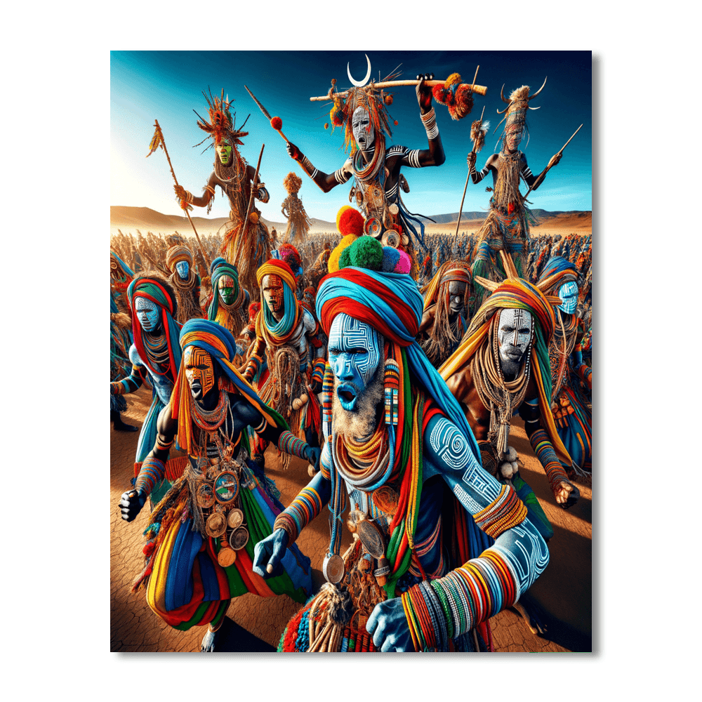 Gerewol Festival - Niger DIY Paint By Numbers