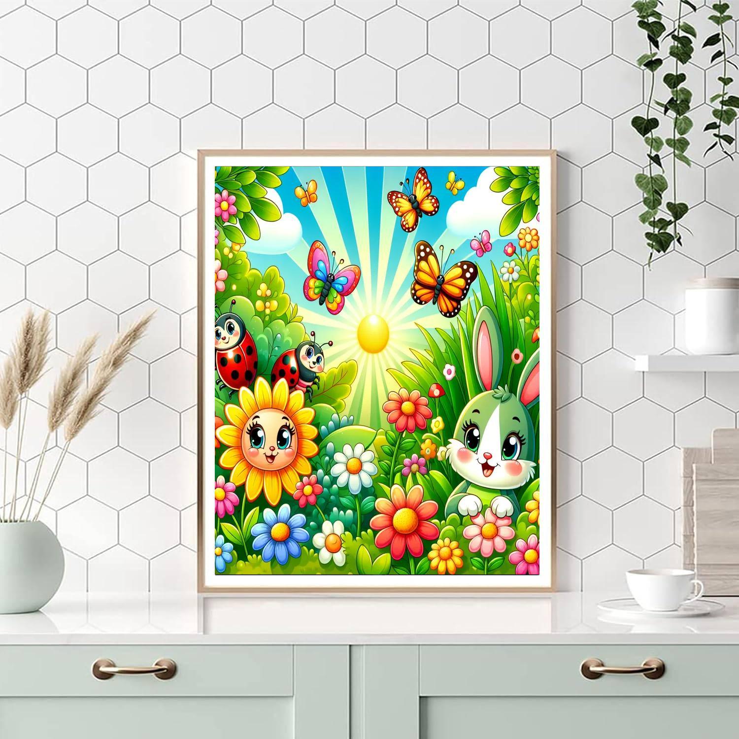 Joyful Critters In The Garden Painting By Numbers Kit