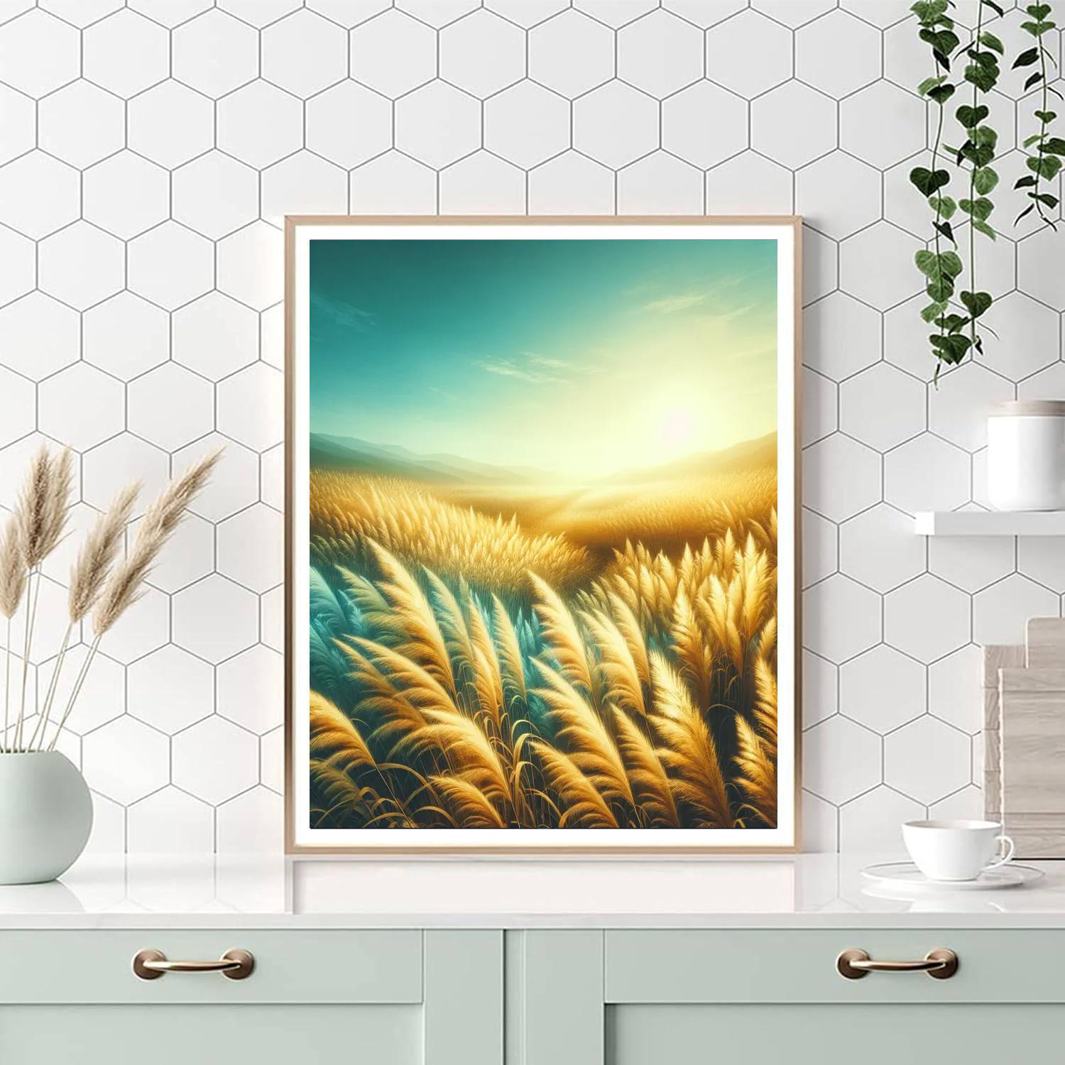 Sunkissed Landscape Paint By Number