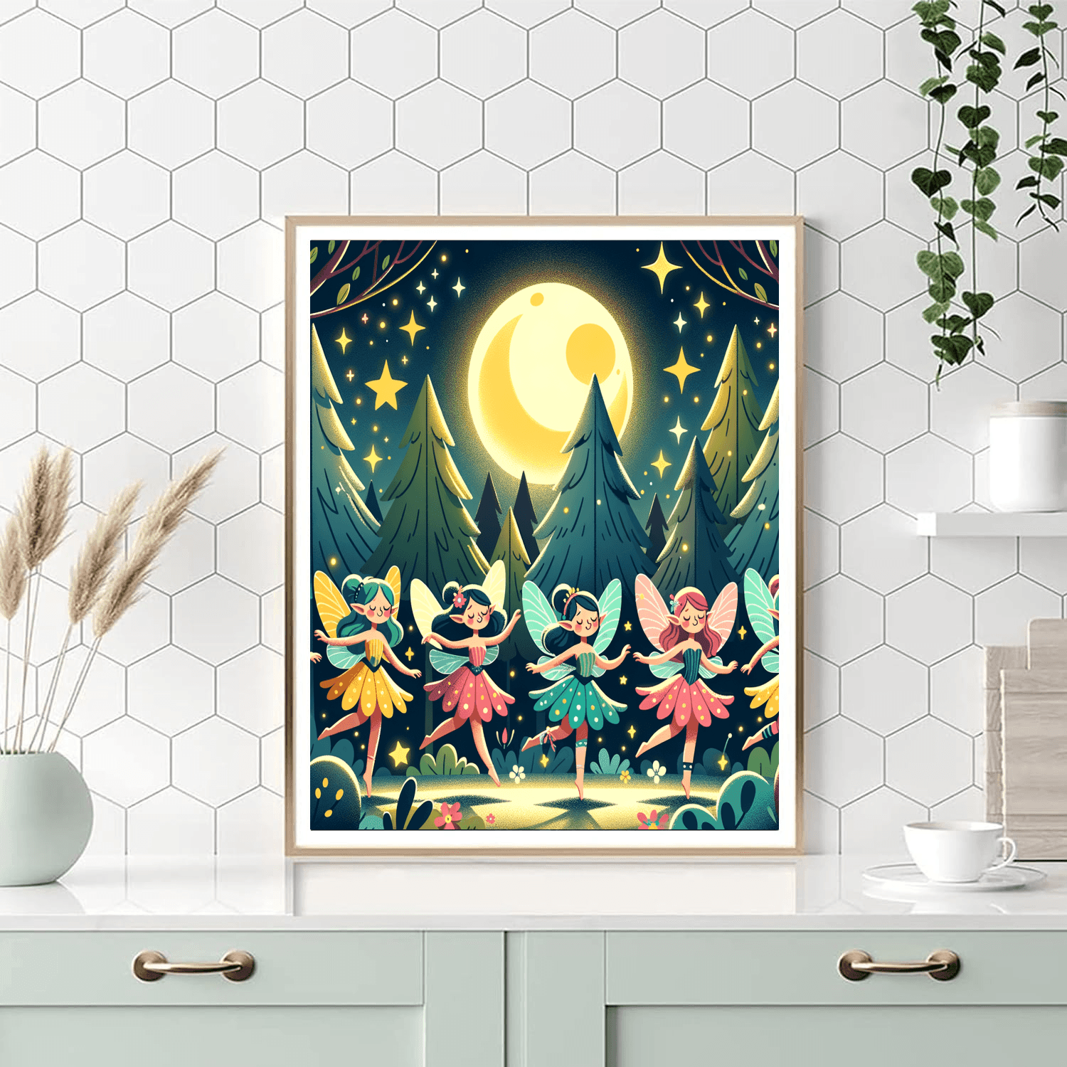 Magical Moonlit Fairies Numbered Painting Kits