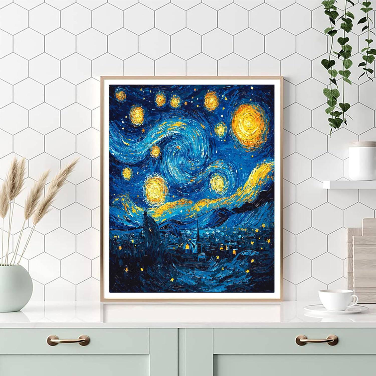 Vincent Van Gogh Inspired Radiance Of The Cosmos  Numbered Painting Kits