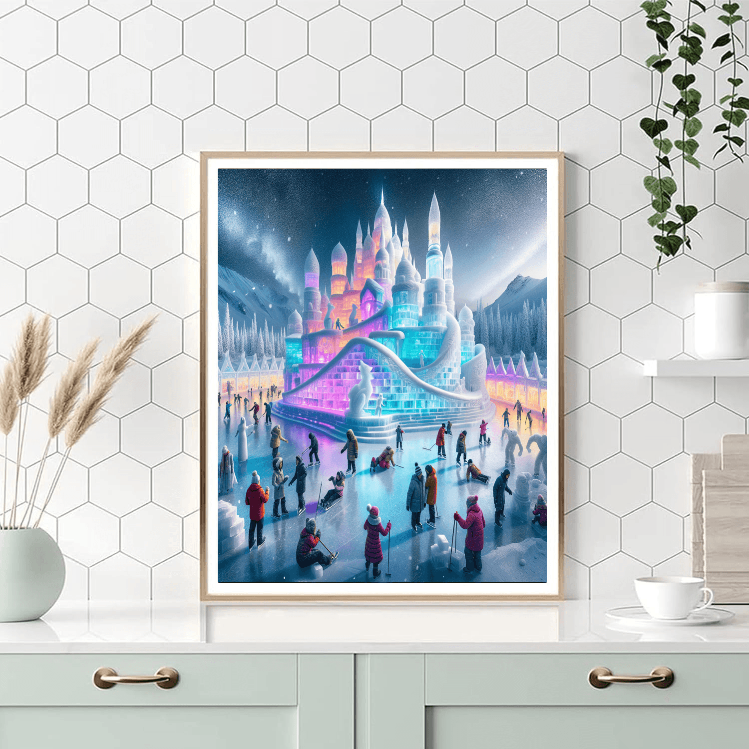 Snow And Ice Festival Paint By Color