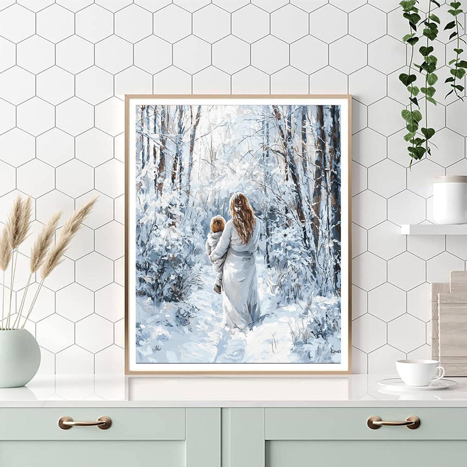 Winter’s Silent Love Paint By Numbers Kits