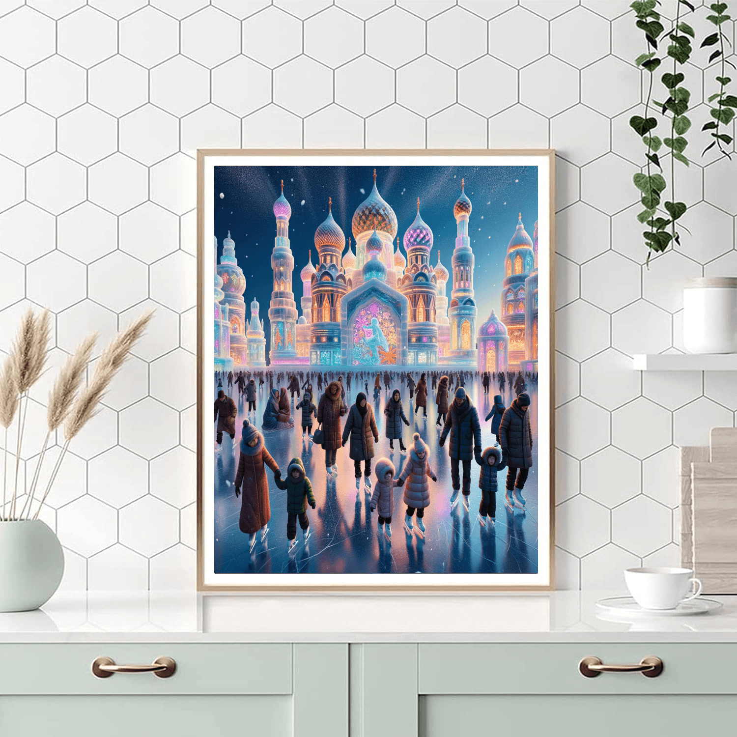 Harbin Ice Festival Number Painting