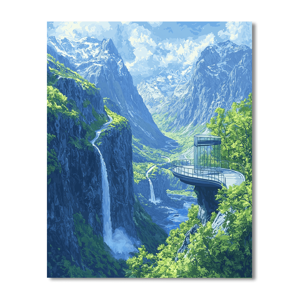 Trollstigen - Rauma Number Painting