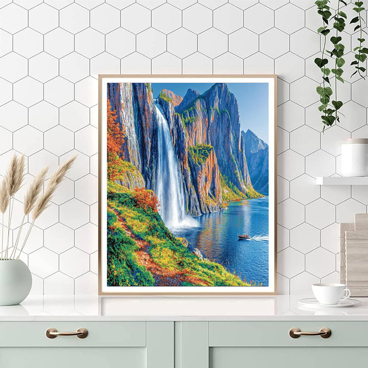Norwegian Fjords Cruise Numbered Painting Kits