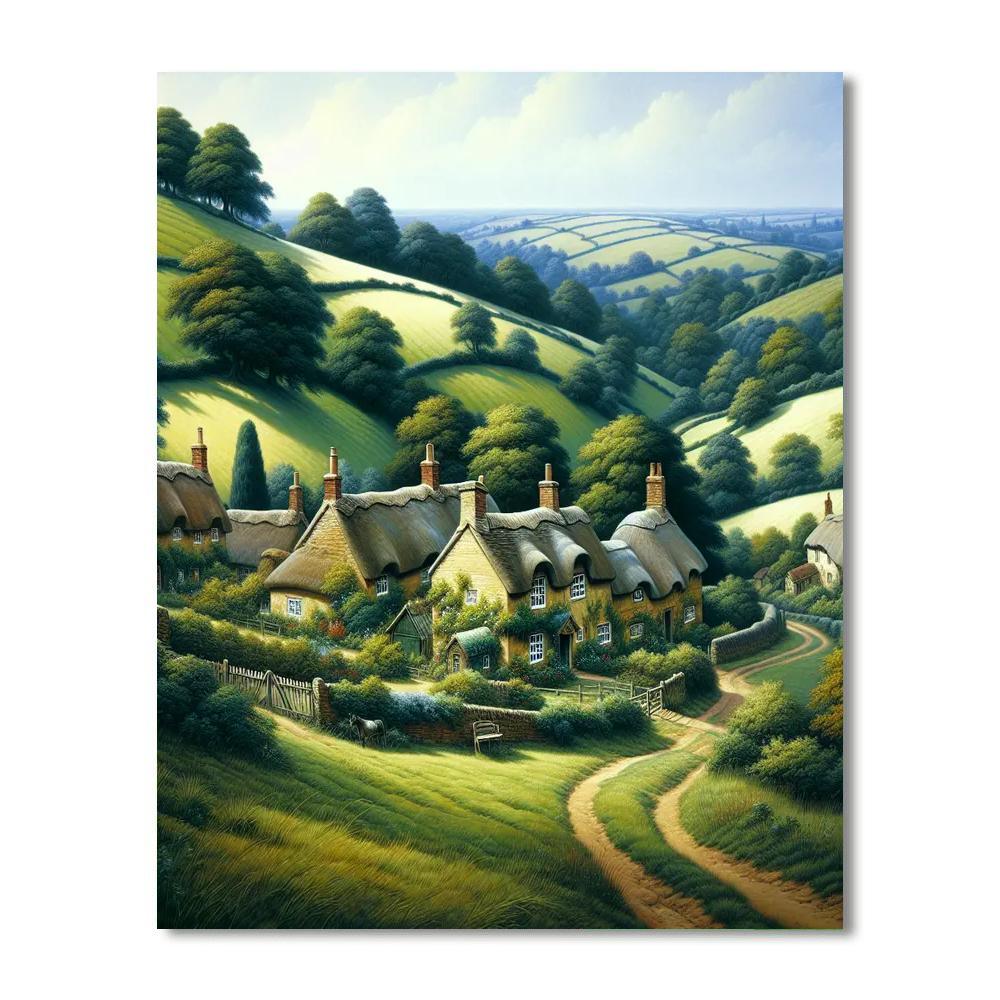 Classic English Countryside Paint By Numbers Kits