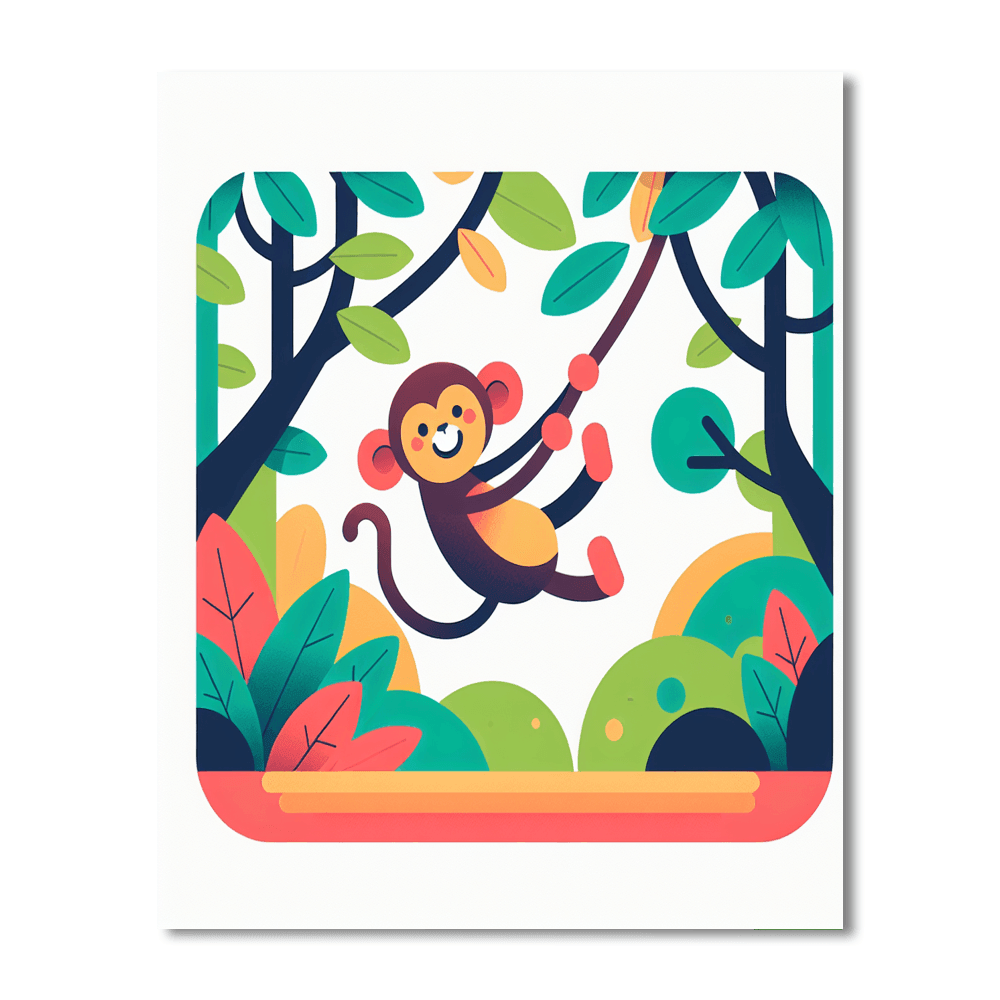 Jungle Exploration Fun DIY Paint By Numbers