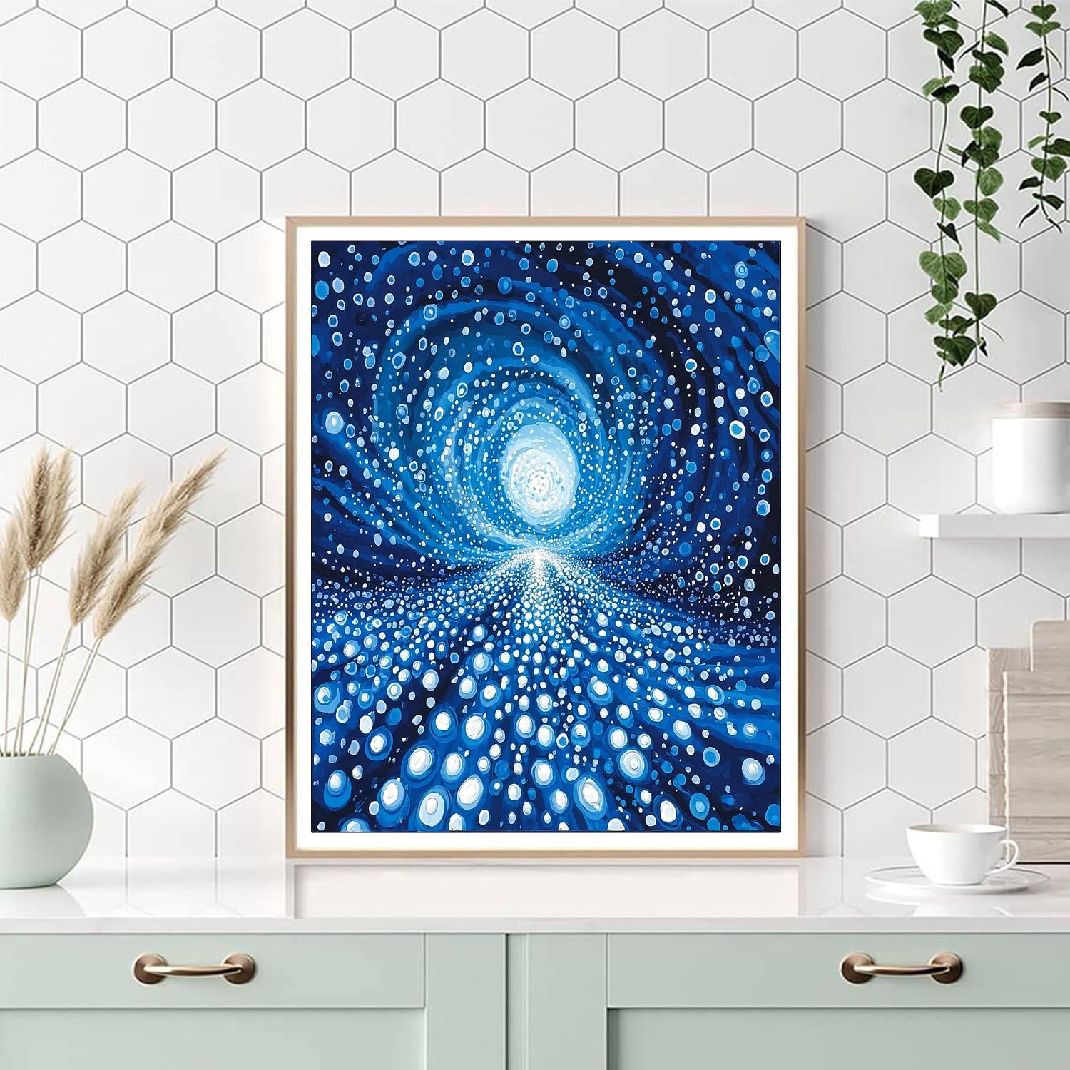 Yayoi Kusama Inspired Polka Dreamscape  DIY Paint By Numbers