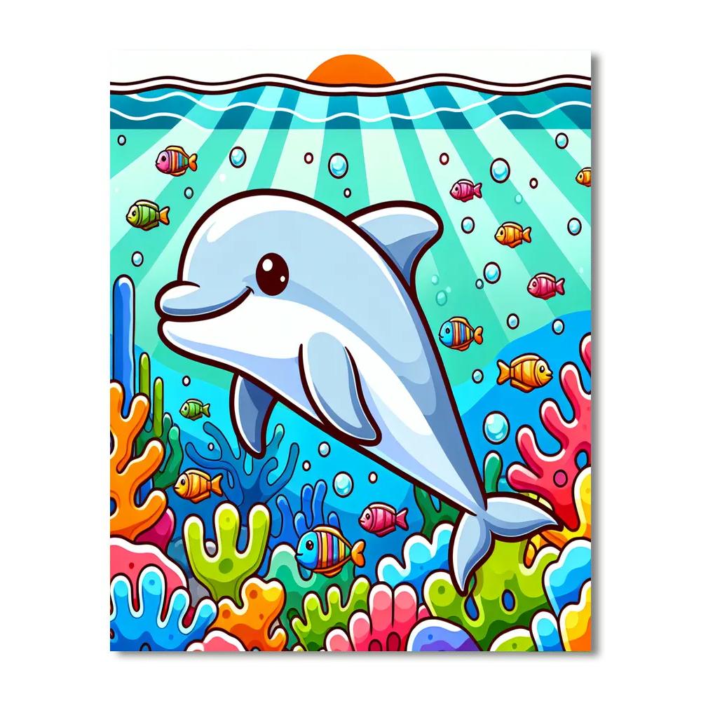 Friendly Underwater World Paint By Numbers