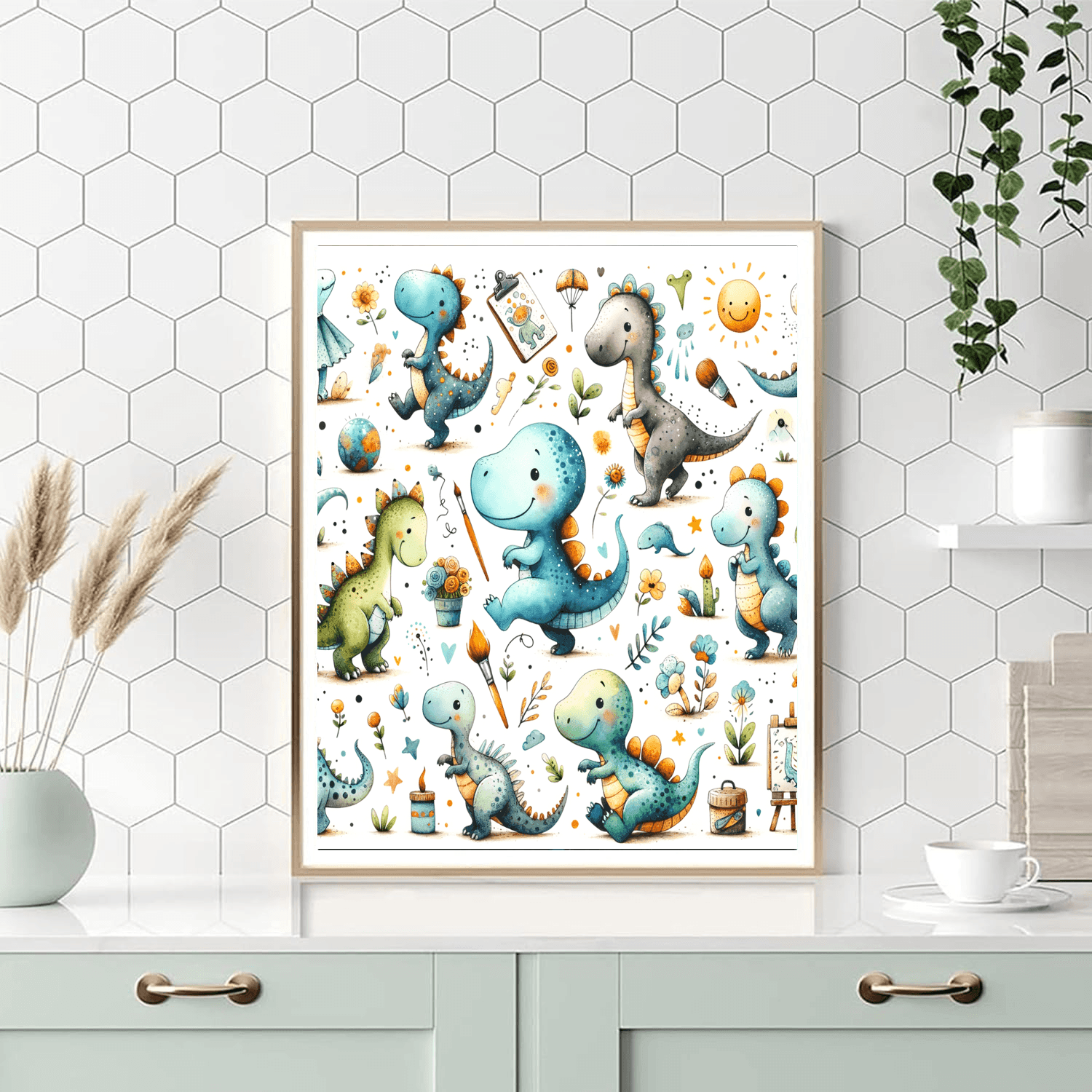 Dino Doodle Adventure - DIY Painting By Numbers Kit