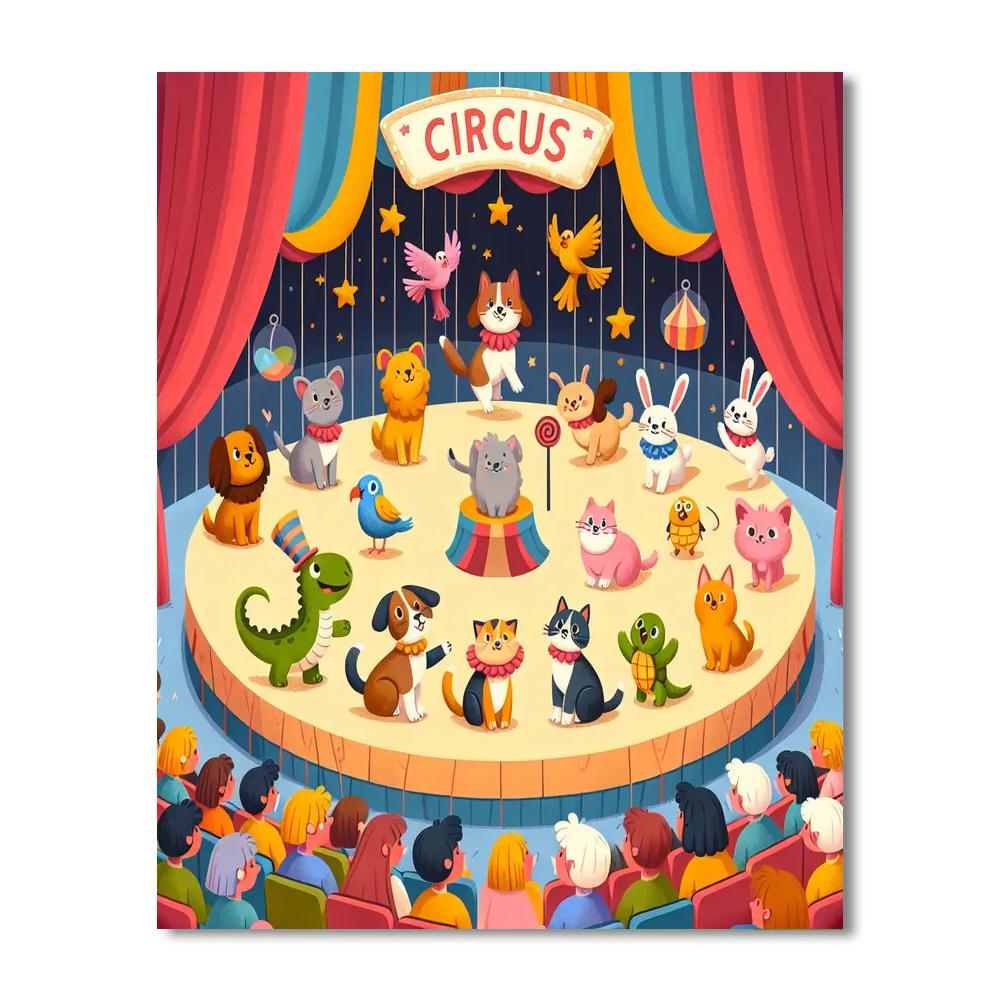 Pet Circus Paint By Numbers Art